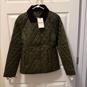 Barbour Women's Olive Quilted Utility Jacket